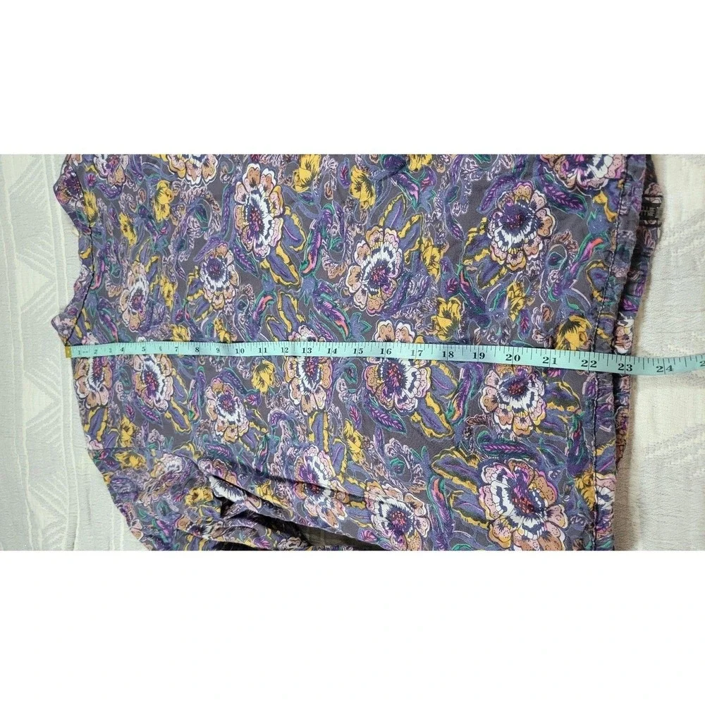 Free People Floral Bomber Jacket Women M  Boho Balloon Sleeve Festival